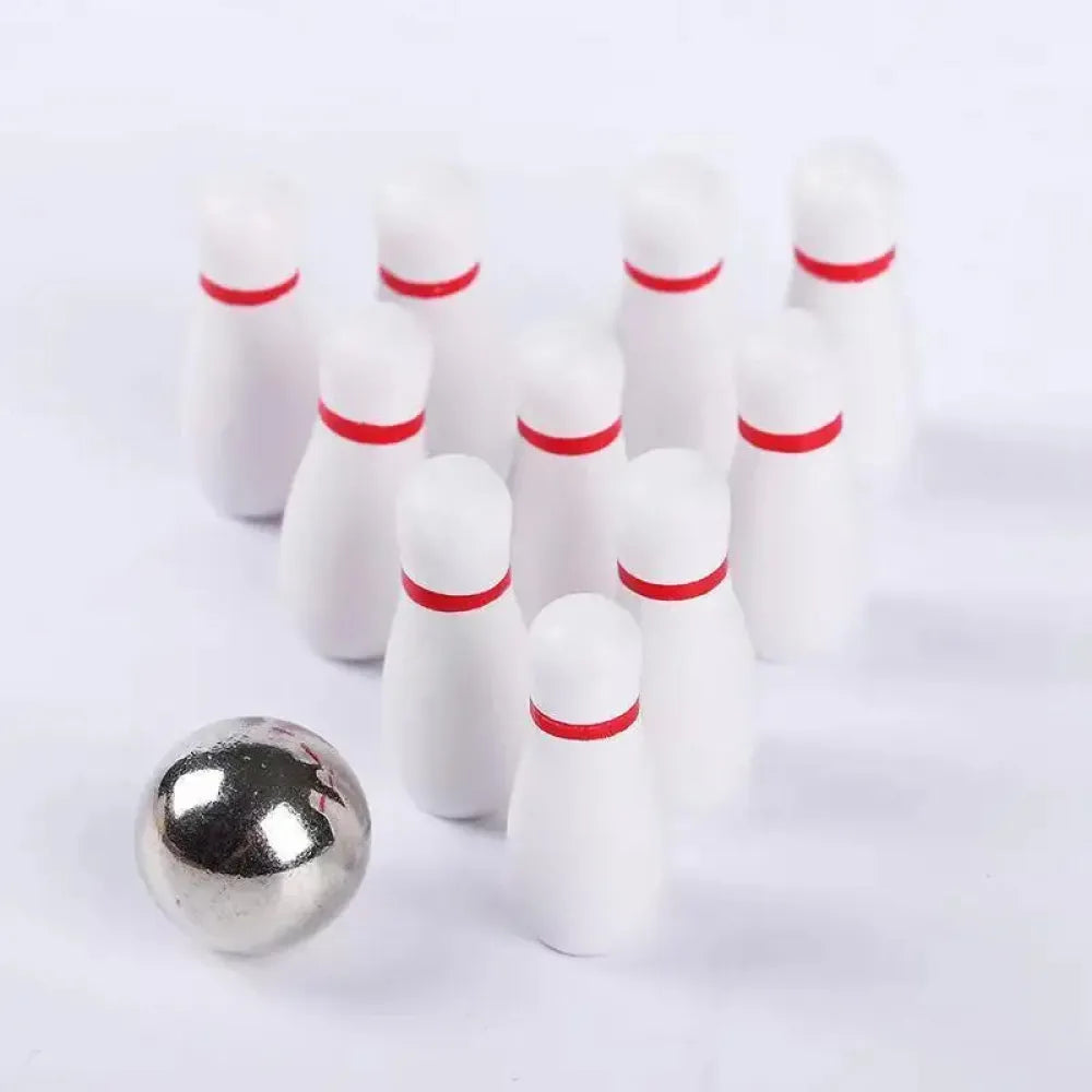 Vibe Geeks Interactive Toy Mini Bowling Set Tabletop Game